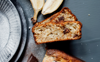 Make: Banana Loaf with Dark Chocolate and Volcano Coffee
