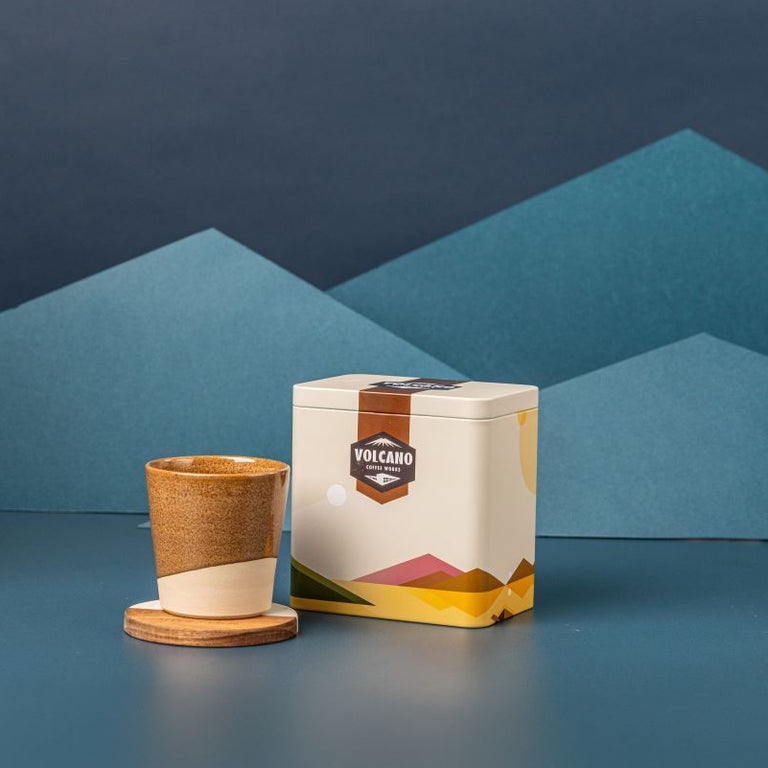 Cup, Coaster and Coffee Tin Set